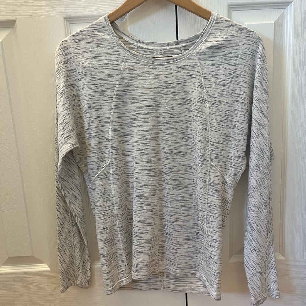 Lululemon White Space Dye Long Sleeve